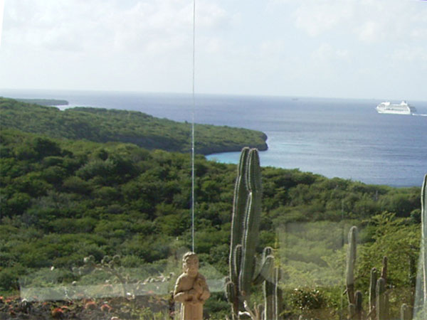 Curacao, Cas Abao, vakantiehuis, uitzicht naar het Noorden